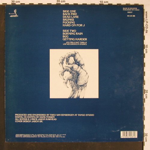 Jason Rawhead: Backfire, KK Rec. (KK037), B, 1989 Typ: LP Best.-Nr.: Y1036 Preis: 9,00 Euro