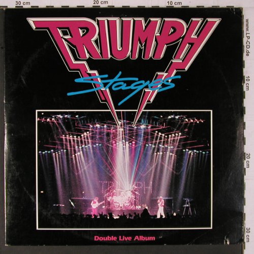 Triumph: Stages, Foc, MCA (2-8020), US, co, 1985 Typ: 2LP Best.-Nr.: Y1592 Preis: 12,50 Euro