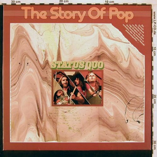 Status Quo: The Story of Pop, PYE, Promo-stol (28460 ET), D, 1977 Typ: LP Best.-Nr.: Y2148 Preis: 9,00 Euro