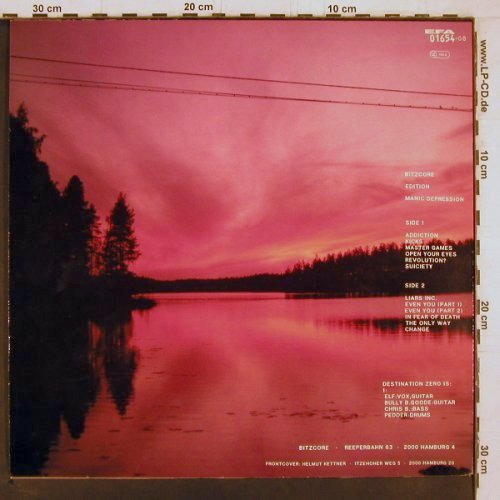 Destination Zero: Suiciety, Bitzcore (01654-08), D, 1988 Typ: LP Best.-Nr.: Y2314 Preis: 6,00 Euro