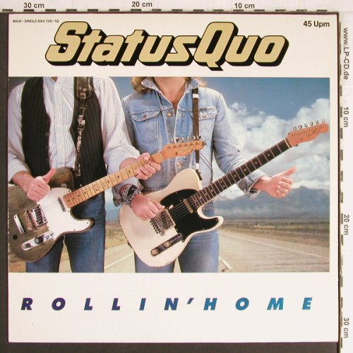 Status Quo: Rollin'Home/Lonely/Keep me Guessing, Vertigo (884 739-1Q), D, 1986 Typ: 12" Best.-Nr.: Y3497 Preis: 6,00 Euro