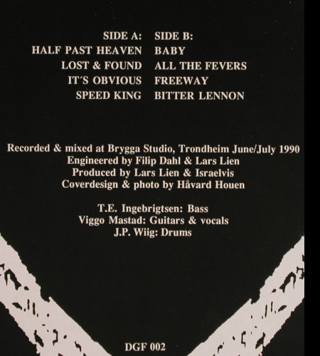 Israelvis: Half Past Heaven, Den Gode Firkant Rec. (DGF 002), N Typ: LP Best.-Nr.: Y3592 Preis: 7,50 Euro