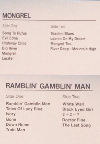 Seger System,Bob: Mongrel/Ramblin'Gamblin'Man,Foc, Capitol (172-52 706/07), D, co, 1977 Typ: 2LP Best.-Nr.: Y7930 Preis: 9,00 Euro
