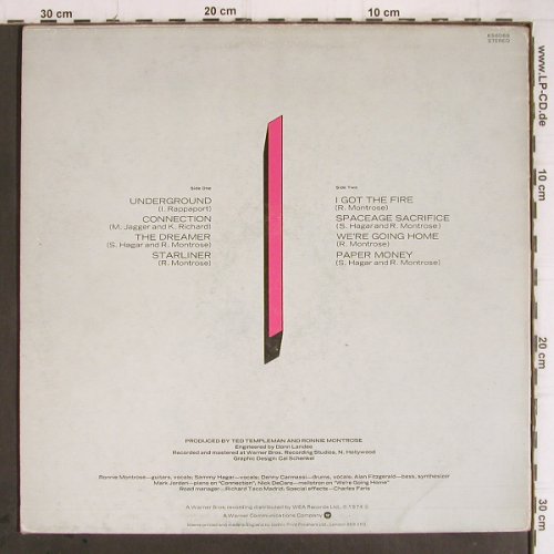 Montrose: Paper Money, m /vg+, Atlantic (K 56069), UK, 1974 Typ: LP Best.-Nr.: Y9443 Preis: 9,00 Euro