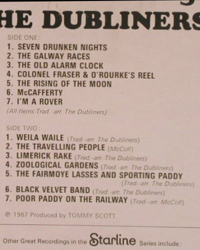 Dubliners: Seven Drunken Nights, EMI/Starline(SRS 5059), UK,  - LP - F7931 - 5,00 Euro