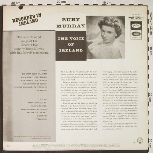 Murray,Ruby: The Voice of Ireland(Duophonic), Capitol(SP-1-10010), US,  - LP - H4310 - 7,50 Euro