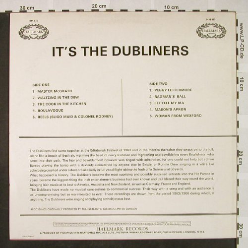 Dubliners: It's Dubliners, Hallmark(HM 615), UK, 1969 - LP - H4637 - 5,50 Euro