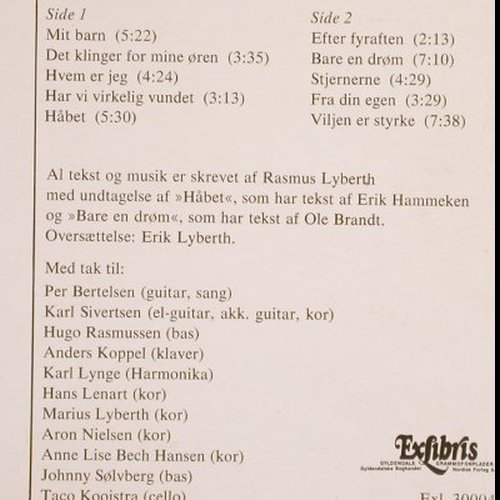Lyberth,Rasmus: Piumassusek Nukiuvok Viljen Er Styr, Exlibris(Exl.30004), DK,vg+/m-, 1978 - LP - H7024 - 9,00 Euro