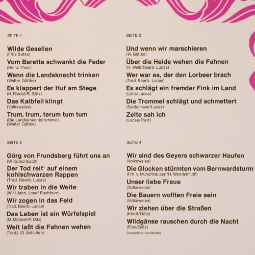 Botho Lucas Chor: Die Landsknechts-Trommel, Foc, Emi Odeon/Club Ed.(SFKLP 78 223), D,  - 2LP - V1010 - 7,50 Euro