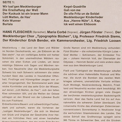 V.A.Heimatland Mecklenburg: Heimatland Pommern (music,spoken), Philips(843 984), D, 1967 - LP - V1047 - 9,00 Euro