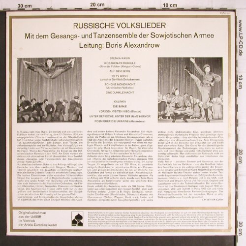 Gesangs-u.TanzenEns.d.Sowjet.Armee: singt russische Volkslieder, Melodia/Eurodisc(S 73 581 IU), D,  - LP - V1249 - 7,50 Euro