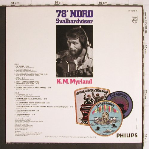 Myrland,K.M.: 78 Nord - Svalbardviser, m /vg+, Philips(LP-Nord 78), , 1978 - LP - V1277 - 9,00 Euro