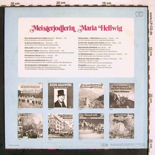 Hellwig,Maria: Meisterjodlerin, Telefunken(6.21224 AF), D, 1968 - LP - V141 - 7,50 Euro