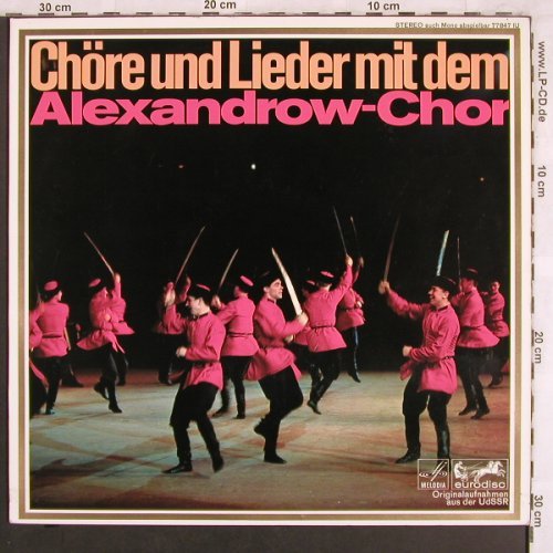 Alexandrov-Chor: Chöre und Lieder mit dem, Eurodisc(77 847 IU), D,  - LP - V1741 - 6,00 Euro