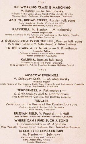 V.A.Moscow Evenings: The Working Class is Marching, Melodia, vg+/m- (33 CM 03187-88), UDSSR, 1978 Typ: LP Best.-Nr.: V3053 Preis: 5,00 Euro