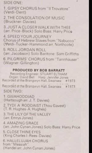 Treorchy Male Choir: Speed Your Journey (Rhondda Valley), EMI/Columbia (SCX 6548), UK, 1973 Typ: LP Best.-Nr.: V3219 Preis: 6,00 Euro
