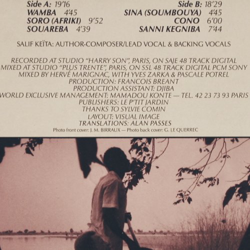 Keita,Salif: Soro, Foc, Island (208 904), D, 1987 Typ: LP Best.-Nr.: V3329 Preis: 7,50 Euro
