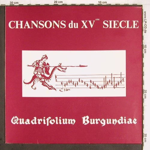 Quadrifolium Burgundiae: Chansons des XV.Jahrhunderts, Tenor(T QB 1), D, 1982 - LP - V617 - 14,00 Euro