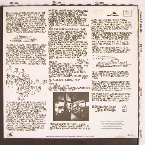 Hartford,John: Nobody Knows What You Do, Nature(69.044), D, 1976 - LP - V786 - 6,00 Euro