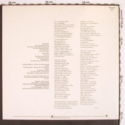 Lightfoot,Gordon: Summertime Dream, Reprise(REP 54 067), D, 1976 - LP - V794 - 6,00 Euro