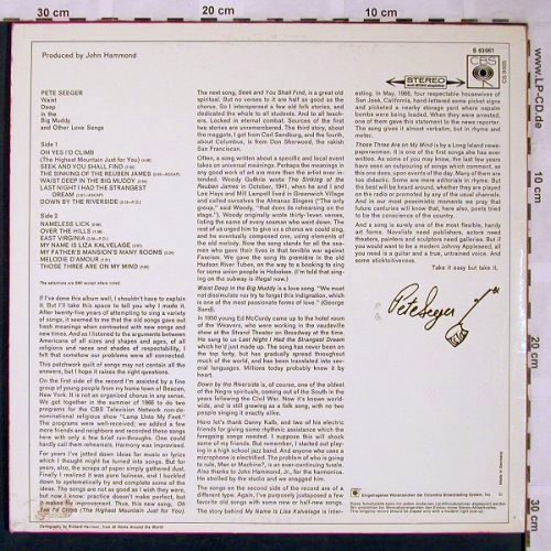 Seeger,Pete: Waist Deep In The Big Muddy, CBS(CBS S 63 061), D, vg+/m-,  - LP - V797 - 5,00 Euro