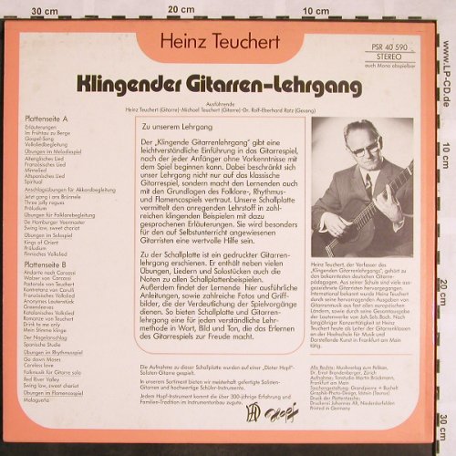 Teuchert,Heinz: Klingender Gitarren-Lehrgang, Pelca(PSR 40 590), D,  - LP - X1337 - 6,00 Euro