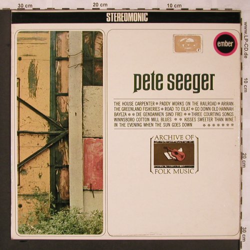 Seeger,Pete: Same, Ember(CW 130), UK, 1968 - LP - X2001 - 6,00 Euro