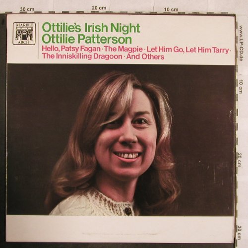 Patterson,Ottilie: Ottilie's Irish Night, vg+/m-, MarbleArch(MALS 648), UK, 1969 - LP - X303 - 6,00 Euro