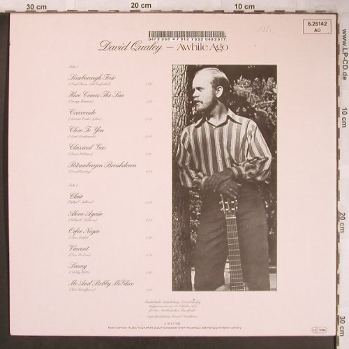 Qualey,David: Awhile Ago(rec.1973),stoc,woc, Telefunken(6.25142 AO), D, Ri, 1982 - LP - X4880 - 4,00 Euro