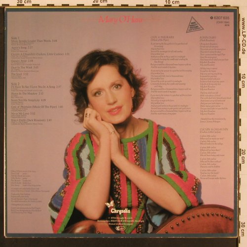 O'Hara,Mary: Music Speaks Louder Than Words, Chrysalis(6307 635), D, 1978 - LP - X9898 - 6,00 Euro