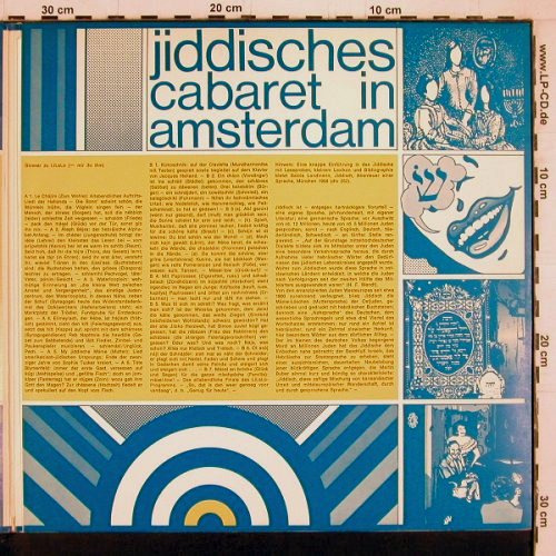 Li La Lo - Live 1: jiddisch cabaret, J&J Halland 1, SST(30-1001), D, Foc, 1969 - LP - Y2170 - 9,00 Euro