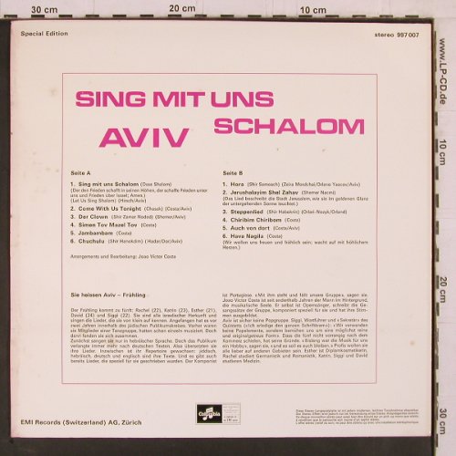 Aviv: Sing mit uns Schalom, EMI Columbia(997 007), CH,  - LP - Y2392 - 6,00 Euro