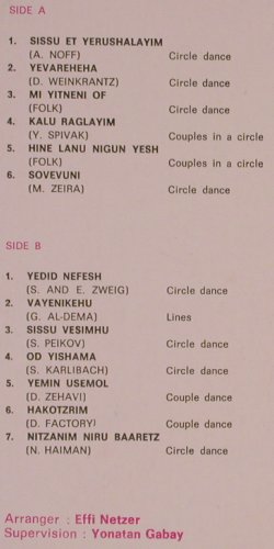 Netzer,Effi / Yonatan Gabay: Israeli Folk Dances,Vol.3 noBooklet, Hataklit(MM 30922), Israel, 1976 - LP - Y2404 - 6,00 Euro