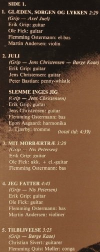 Grip,Erik: Maske Har Du Det Li'som Jeg, woc, Exlibris(EXL 20.023), DK, m-/vg+, 1979 - LP - Y2562 - 6,00 Euro