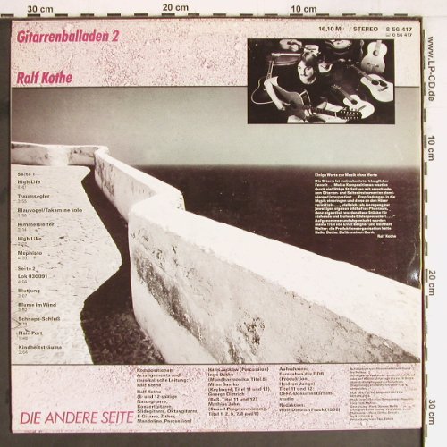 Kothe,Ralf: Die andere Seite, Amiga(8 56 417), DDR, 1989 - LP - Y2614 - 6,00 Euro