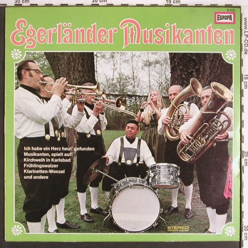 Egerländer Musikanten: Same, Falkenauer Musik,Anton Vradek, Europa(E 422), D,  - LP - Y3281 - 6,00 Euro