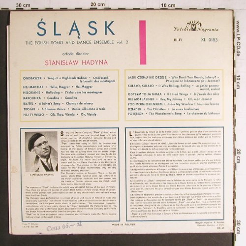 Slask: The Polish song&dance ensemble,Vol2, Muza(XL 0183), PL, Mono, 1964 - LP - Y4259 - 9,00 Euro