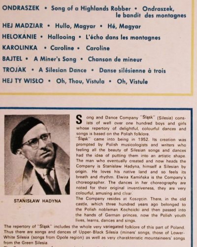 Slask: The Polish song&dance ensemble,Vol2, Muza(XL 0183), PL, Mono, 1964 - LP - Y4259 - 9,00 Euro