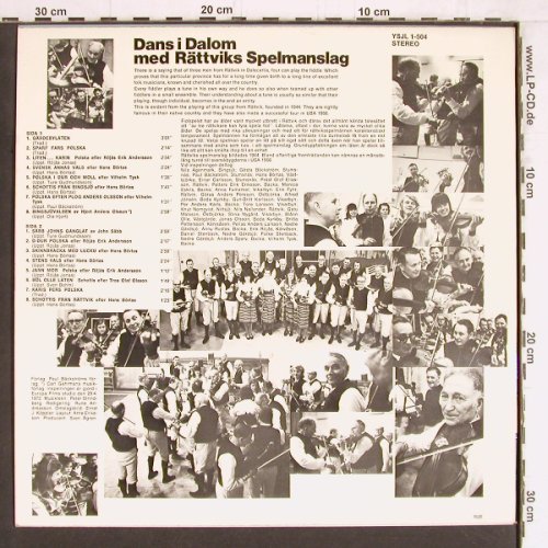 Rättviks Spelmanslag: Dans i Dalom '1972 (instrumental), RCA(YSJL 1-504), S, 1979 - LP - Y4560 - 7,50 Euro