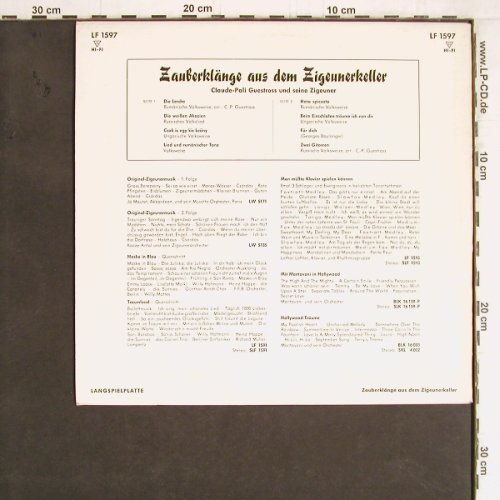 Guestross,Claude-Pali  &.s.Zigeuner: Zauberklänge a.d.Zigeunerkeller, Decca(LF 1597), D, 1959 - 10inch - Y4607 - 9,00 Euro