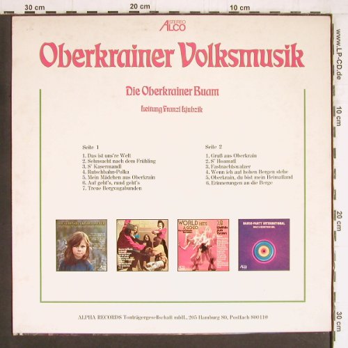 Oberkrainer Buam: Oberkrainer Volksmusik,LtgF.Ljubzik, Alco(A 2005), D,  - LP - Y4772 - 6,00 Euro