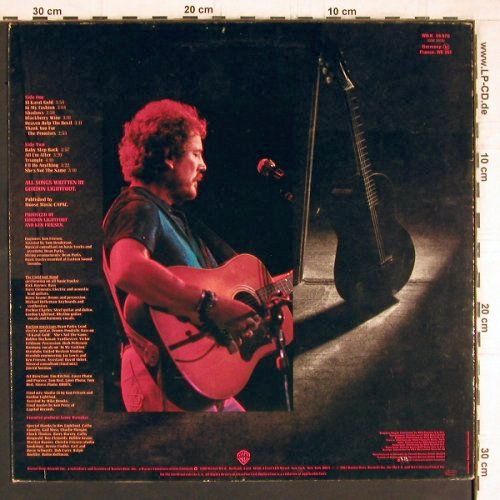 Lightfoot,Gordon: Shadows, WB(K 56 970), D, 1982 - LP - Y5157 - 6,00 Euro