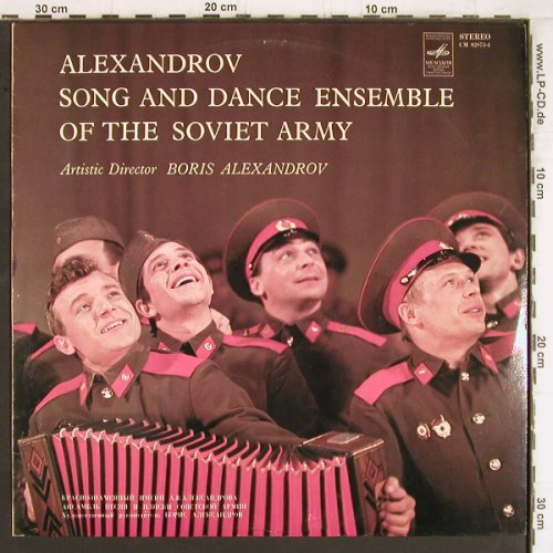 Alexandrov Song a Dance Ens.: o.t.Soviet Army -  Boris Alexandrov, Melodia(CM 02873-4), UDSSR,  - LP - Y5209 - 7,50 Euro
