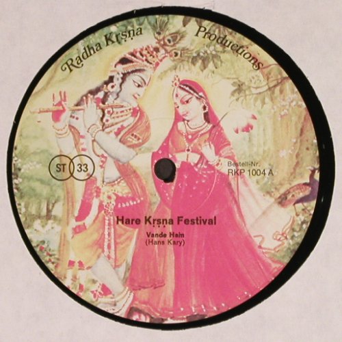 Hare Krishna Festival: Hare Krishna Schloß Rettershof, Hare Krishna Prod.(RKP 1004), D, 1974 - LP - Y5349 - 7,50 Euro