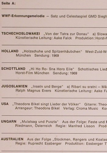 V.A.Lieder der Volker, Intermezo: 1968, Foc, m /vg+, WWF Köln (12 PAL 4540), D, 1968 Typ: LP Best.-Nr.: Y6272 Preis: 7,50 Euro