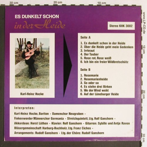 Hocke,Karl-Heinz - Chor&Orch.: Es dunkelt schon in der Heide, KHK(3002), D,  - LP - Y6495 - 9,00 Euro