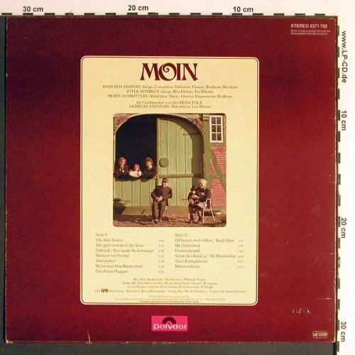 Moin: Lieder,Tänze u.Balladen,Nord-Deutl., Polydor (2371 792), D, 1977 Typ: LP Best.-Nr.: Y6527 Preis: 9,00 Euro
