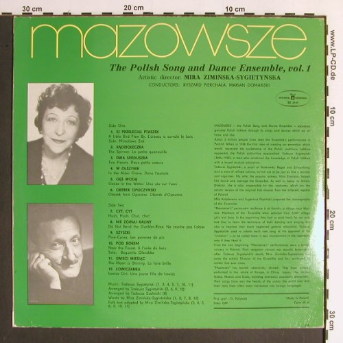 Polish Song & Dance Ensemble: Vol.1 - Mazowsze (1965), Muza(SX 0141), PL,  - LP - Y6532 - 6,00 Euro