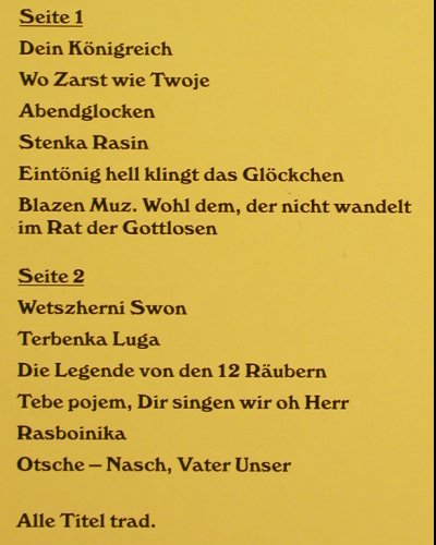 Kosaken - Die: Rema-Cantare, Renate Marklein Hebbel(LC 11 89 101), D, 1989 - LP - Y6589 - 6,00 Euro