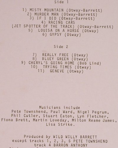 Otway,John & Wild Willy Barrett: Same, Polydor Super(2383 453), UK, 1977 - LP - Y6803 - 6,00 Euro